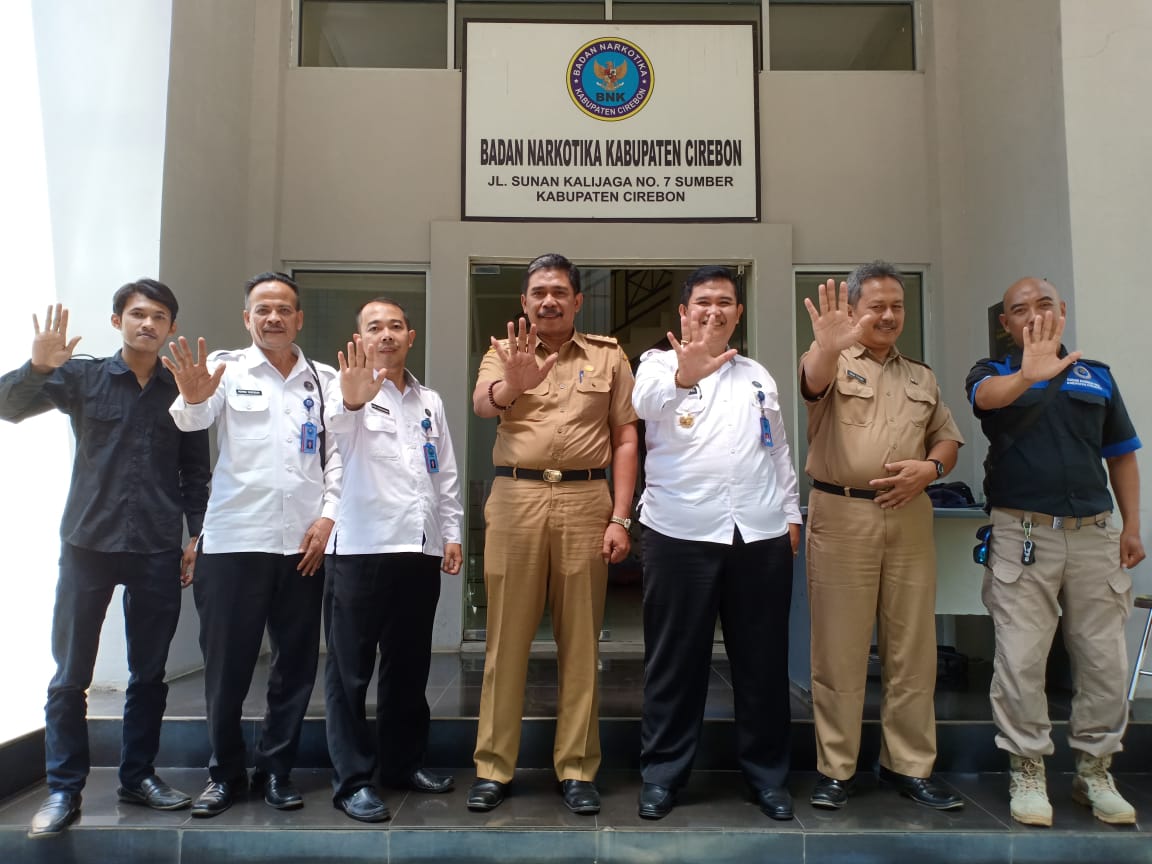 BNN Kota Cirebon berkoordinasi dengan BNK Cirebon dan IAIN Cirebon
