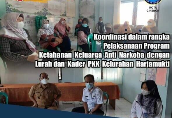 BNN Kota Cirebon Melaksanakan Koordinasi Mengenai Ketahanan Keluarga Anti Narkoba