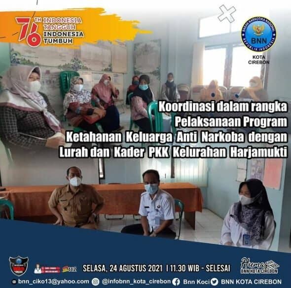 BNN Kota Cirebon Melaksanakan Koordinasi Mengenai Ketahanan Keluarga Anti Narkoba BNN Kota Cirebon Melaksanakan Koordinasi Mengenai Ketahanan Keluarga Anti Narkoba