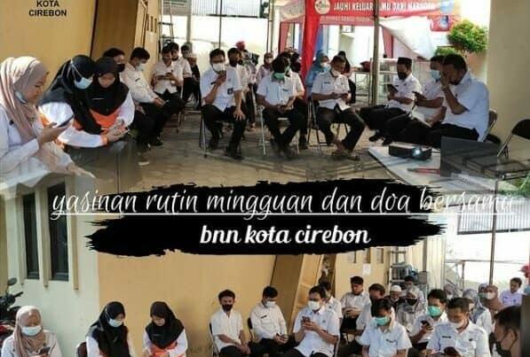 Pngajian Rutin Mingguan dan Doa Bersama bagi Pegawai BNN Kota Cirebon