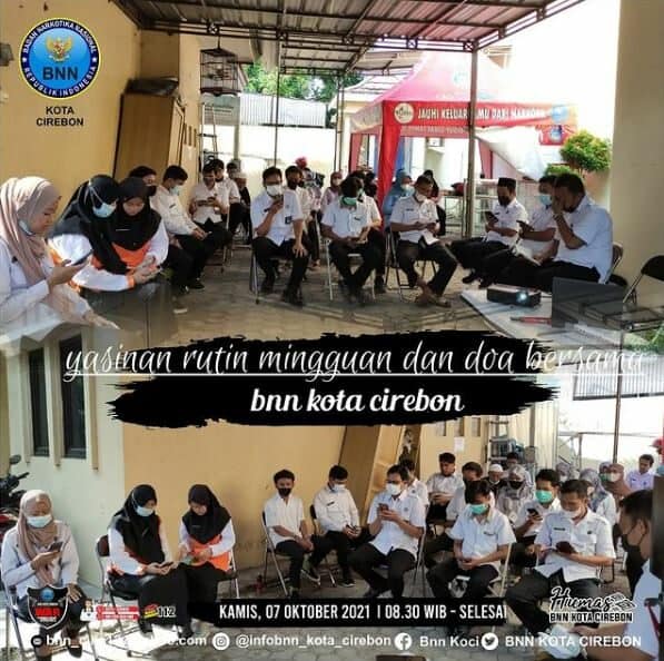 Pengajian Rutin Mingguan dan Doa Bersama bagi Pegawai BNN Kota Cirebon Pngajian Rutin Mingguan dan Doa Bersama bagi Pegawai BNN Kota Cirebon