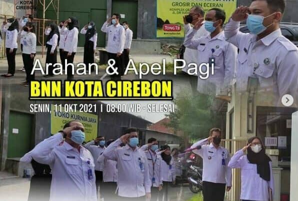 Arahan dan Apel Pagi BNN Kota Cirebon