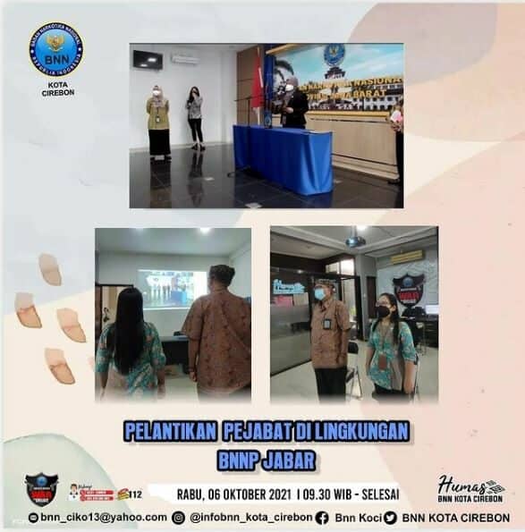 Pelantikan Pejabat di Lingkungan BNNP Jabar Pelantikan Pejabat di Lingkungan BNNP Jabar