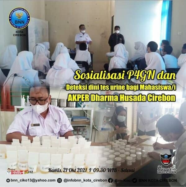 Wujudkan AKPER Dharma Husada Cirebon Bersih Narkoba, Mahasiswa di Tes Urine