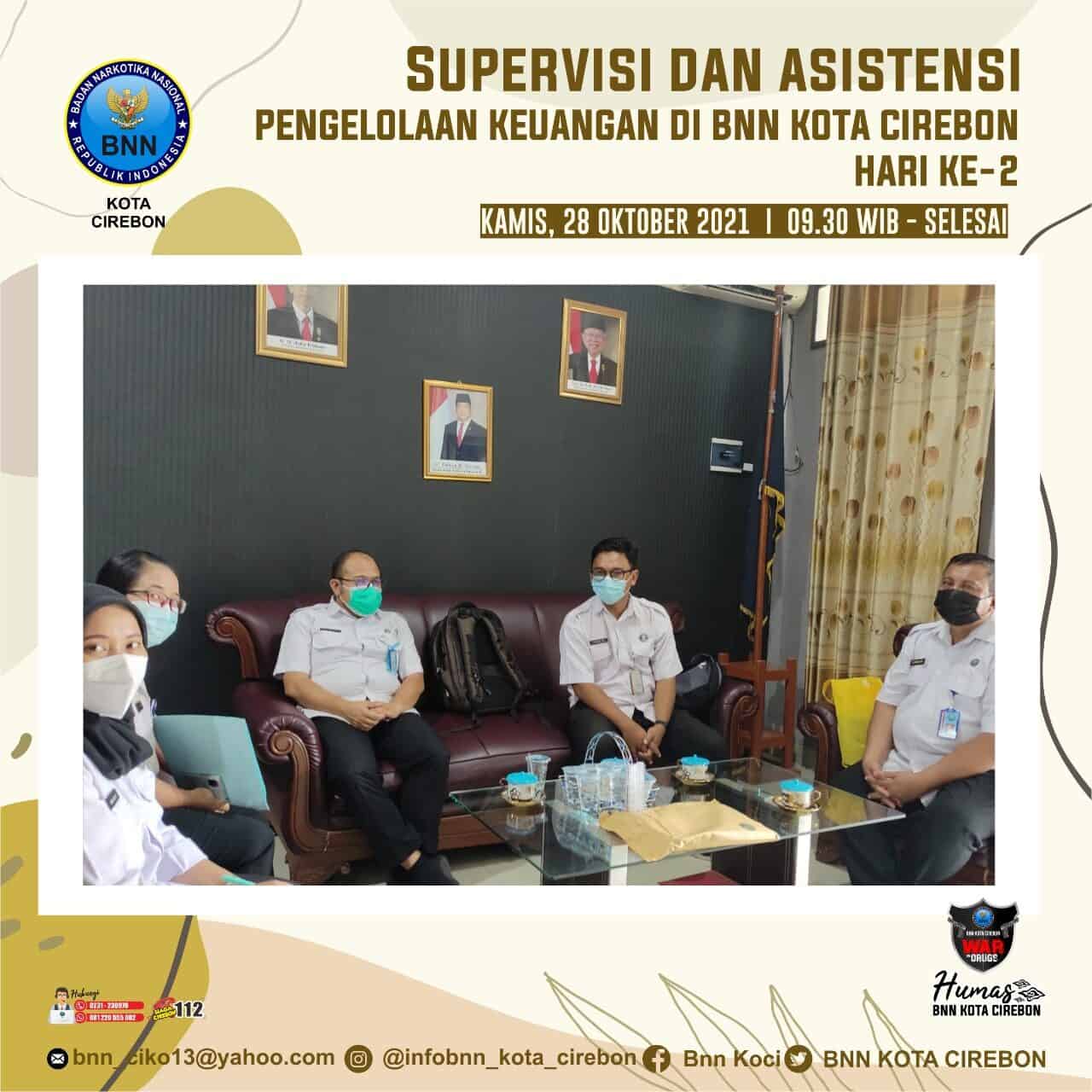 Supervisi dan asistensi pengelolaan keuangan di BNN Kota Cirebon