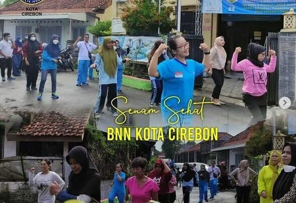 Senam Sehat Bersama BNN Kota Cirebon