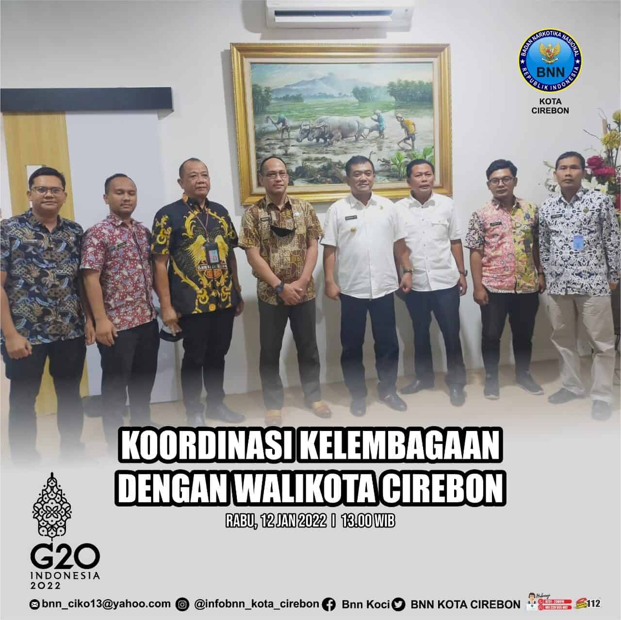 BNN Koordinasi Kelembagaan dengan Walikota Cirebon Konsep Otomatis