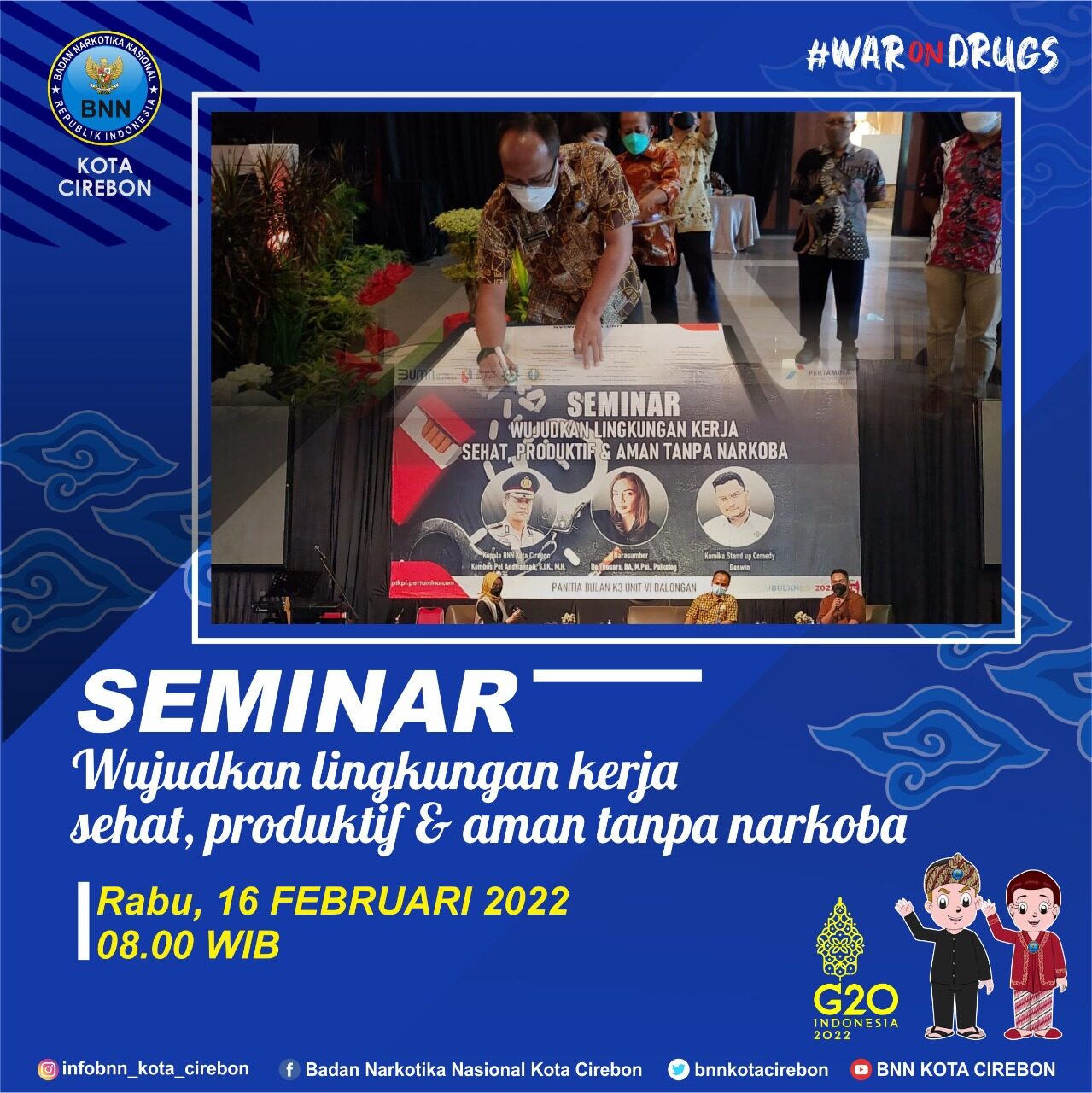 Seminar Wujudkan Lingkungan Kerja Sehat, Produktif & Aman Tanpa Narkoba. Seminar Wujudkan Lingkungan Kerja Sehat, Produktif & Aman Tanpa Narkoba.