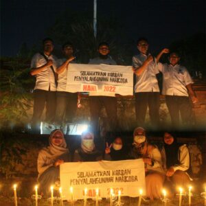 Renungan Malam Renungan Keprihatinan Korban Penyalahgunaan Narkoba dalam rangka Peringatan Hari Anti Narkotika Internasional (Hani) 2022.