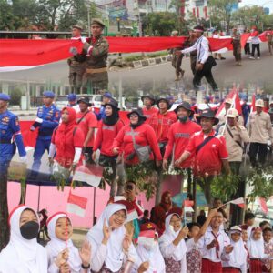 BNN Kota Cirebon Turut Serta dalam Kegiatan Kirab Merah Putih dan Silaturahmi Kebangsaan