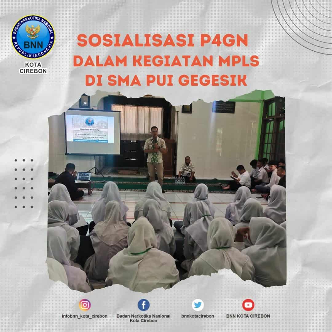 BNN Kota Cirebon Berikan Sosialisasi P4GN kepada
