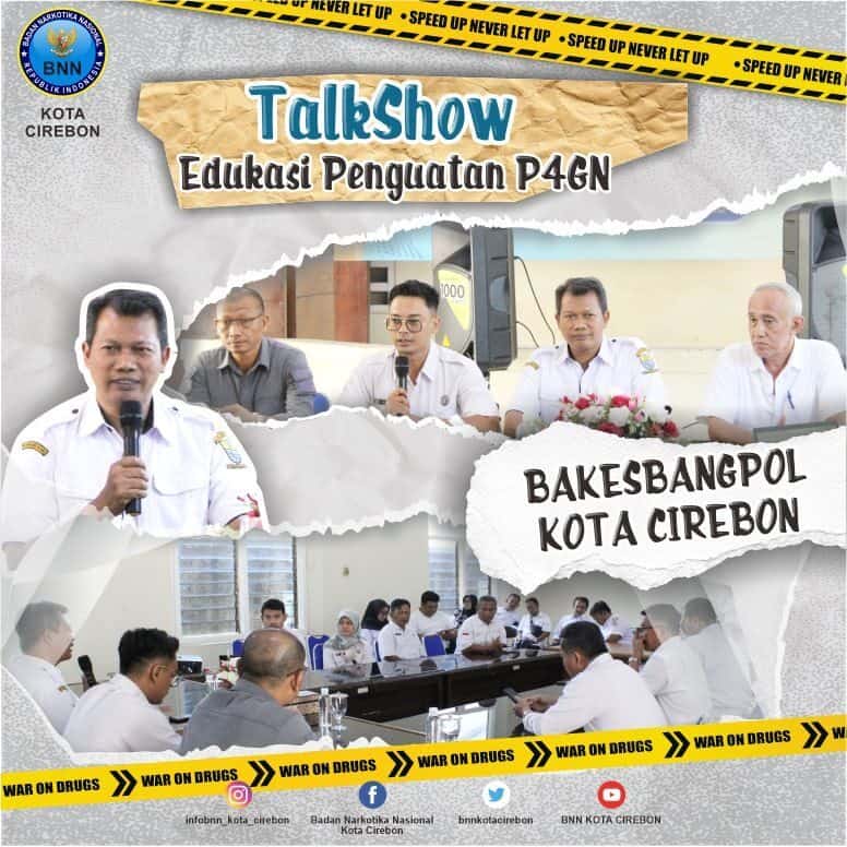 BNN Kota Cirebon Gelar Talkshow kepada Pegawai Badan Kesbangpol Kota Cirebon BNN Kota Cirebon Gelar Talkshow kepada Pegawai Badan Kesbangpol Kota Cirebon