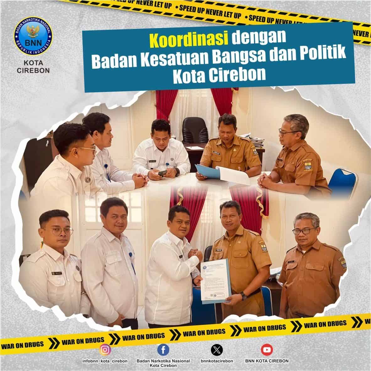 Lakukan Koordinasi dengan Badan Kesbangpol Kota Cirebon Lakukan Koordinasi dengan Badan Kesbangpol Kota Cirebon