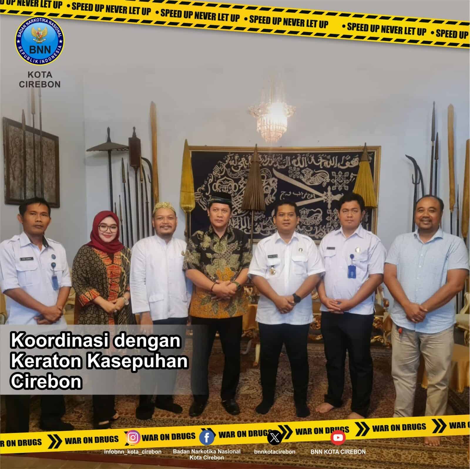 Kepala BNN Kota Cirebon Sambangi Keraton Kasepuhan Kepala BNN Kota Cirebon Sambangi Keraton Kasepuhan
