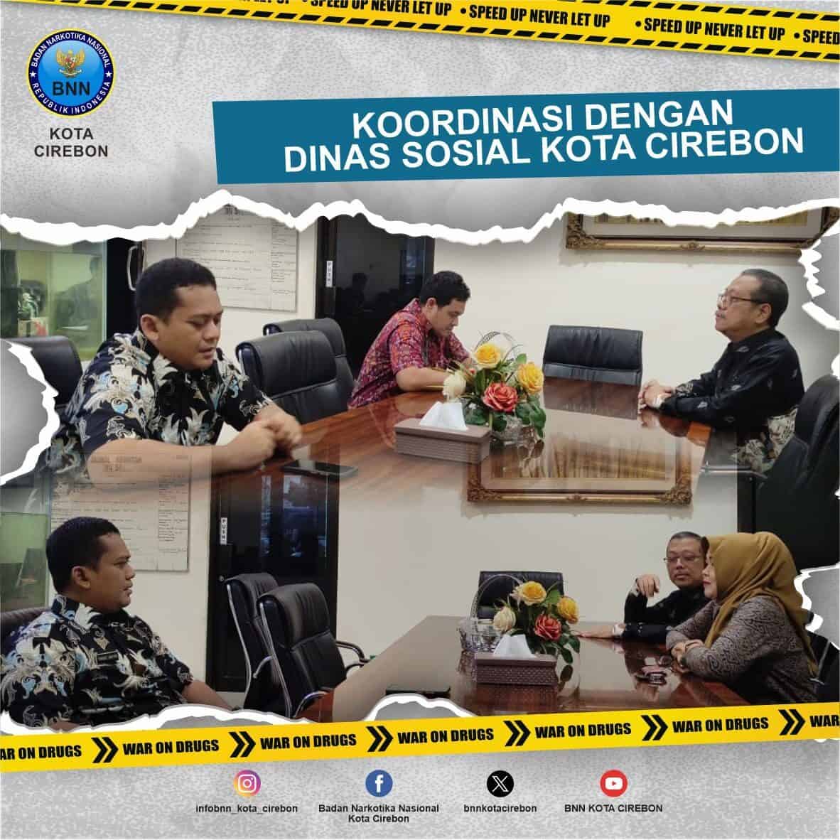 Kepala BNN Kota Cirebon Lakukan Koordinasi dengan Dinas Sosial Kota Cirebon Kepala BNN Kota Cirebon Lakukan Koordinasi dengan Dinas Sosial Kota Cirebon