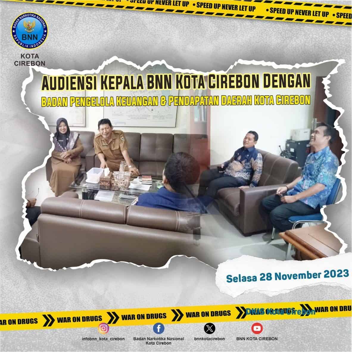 Audiensi Kepala BNN Kota Cirebon dengan Badan Pengelola Keuangan dan Pendapatan Daerah Kota Cirebon fa745365 05d1 4cb4 8d7e a82b6819d9fd 1