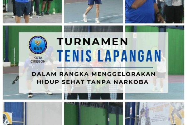 Turnamen Tenis Lapangan dalam rangka hidup sehat tanpa narkoba